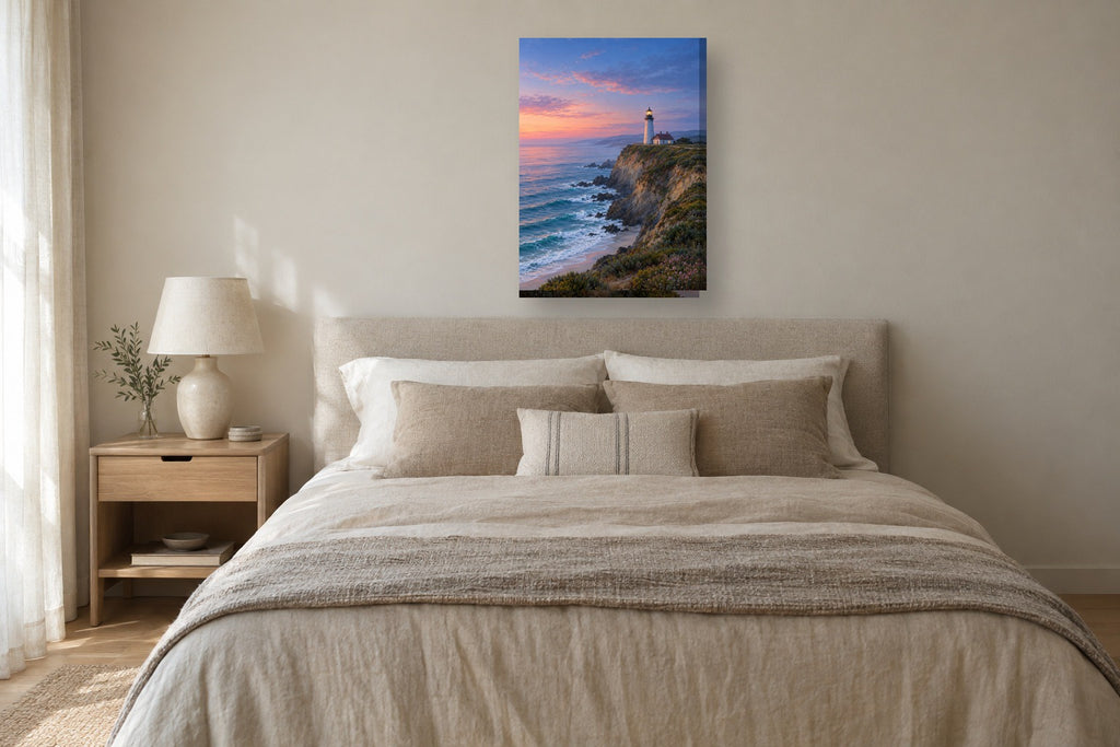 Farol · Quadro de mar e costa — mar-07_ver_50x70_quarto