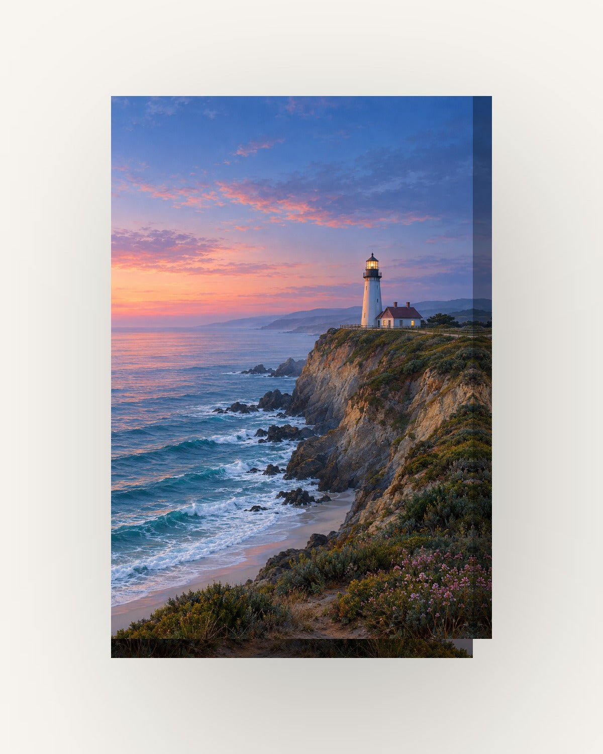 Farol · Quadro de mar e costa — acabamento:slim