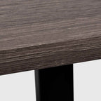 Mesa com 2 prateleiras cinzento e carvalho — foto 5