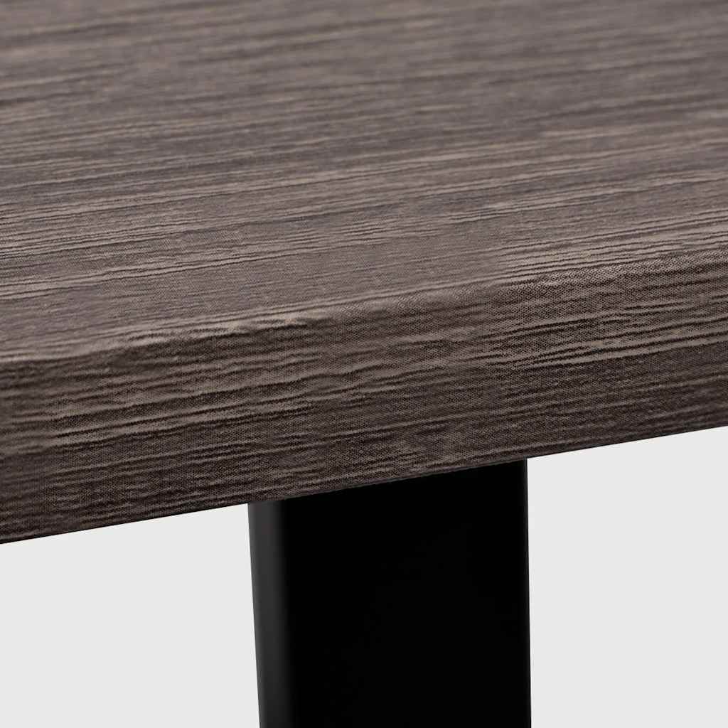 Mesa com 2 prateleiras cinzento e carvalho — foto 5