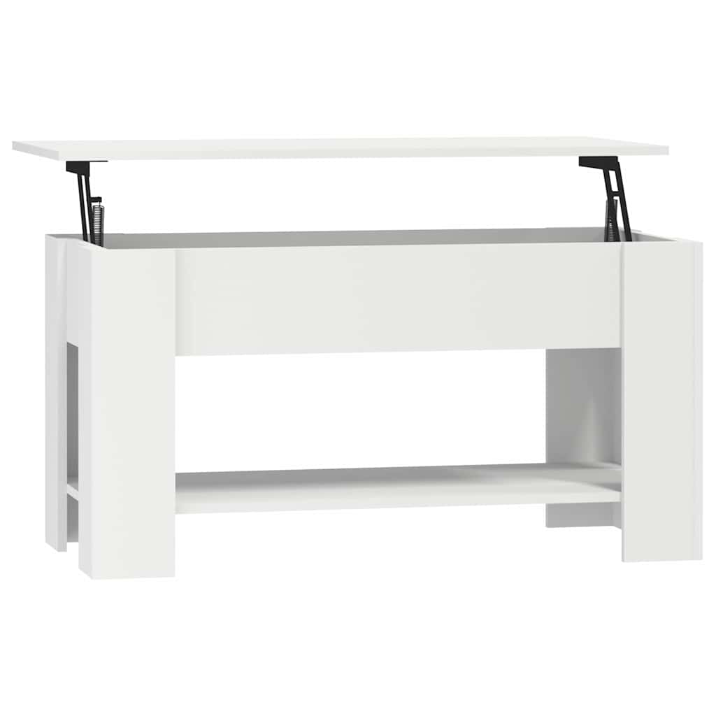 Mesa de centro 101x49x52 cm madeira processada branco — foto 2