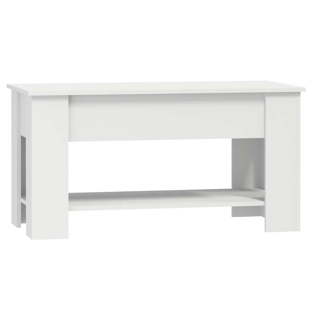 Mesa de centro 101x49x52 cm madeira processada branco — foto 4