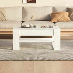 Mesa de centro 102x55x45 cm madeira processada branco — foto 2