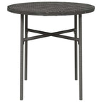 Mesa de centro 45 cm vime PE cinzento — foto 2