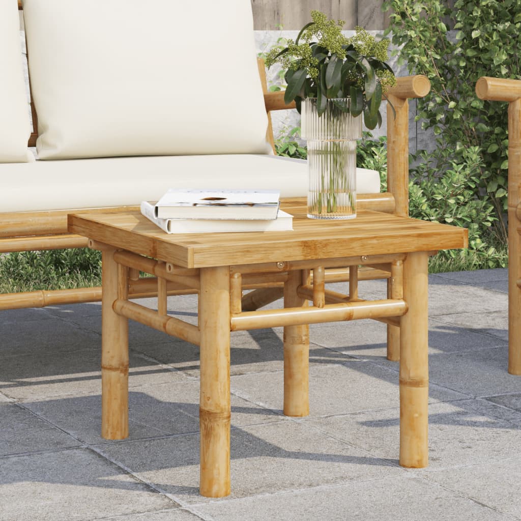 Mesa de centro 45x45x35 cm bambu — foto 1