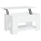 Mesa de centro 79x49x41 cm madeira processada branco — foto 2