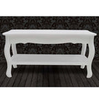 Mesa de centro com 2 prateleiras MDF branco — foto 3