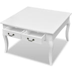 Mesa de centro com 4 gavetas branca — foto 2