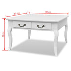 Mesa de centro com 4 gavetas branca — foto 6