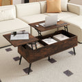 Mesa de Centro Elevável com 2 Compartimentos Ocultos 111x48x40-53,5cm — foto 1