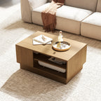 Mesa de Centro Retangular Moderna com 2 Estantes Abertas | 86x56x41 cm — foto 5