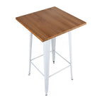 Mesa Meyer Alta Madeira Natural 60 cm — Branco — foto 2