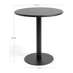 Mesa Sidne 60 cm — Preto — foto 1