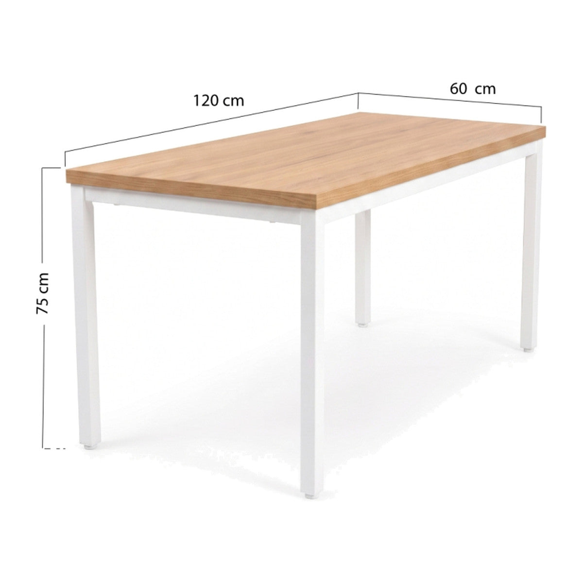 Mesa Wenky Retangular 120x60 cm Clara — Branco — foto 1
