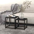 Mesas de centro 2 pcs MDF preto — foto 1