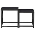 Mesas de centro 2 pcs MDF preto — foto 2