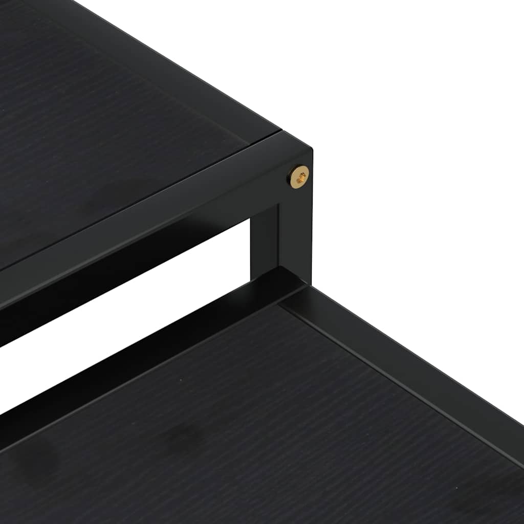 Mesas de centro 2 pcs MDF preto — foto 5