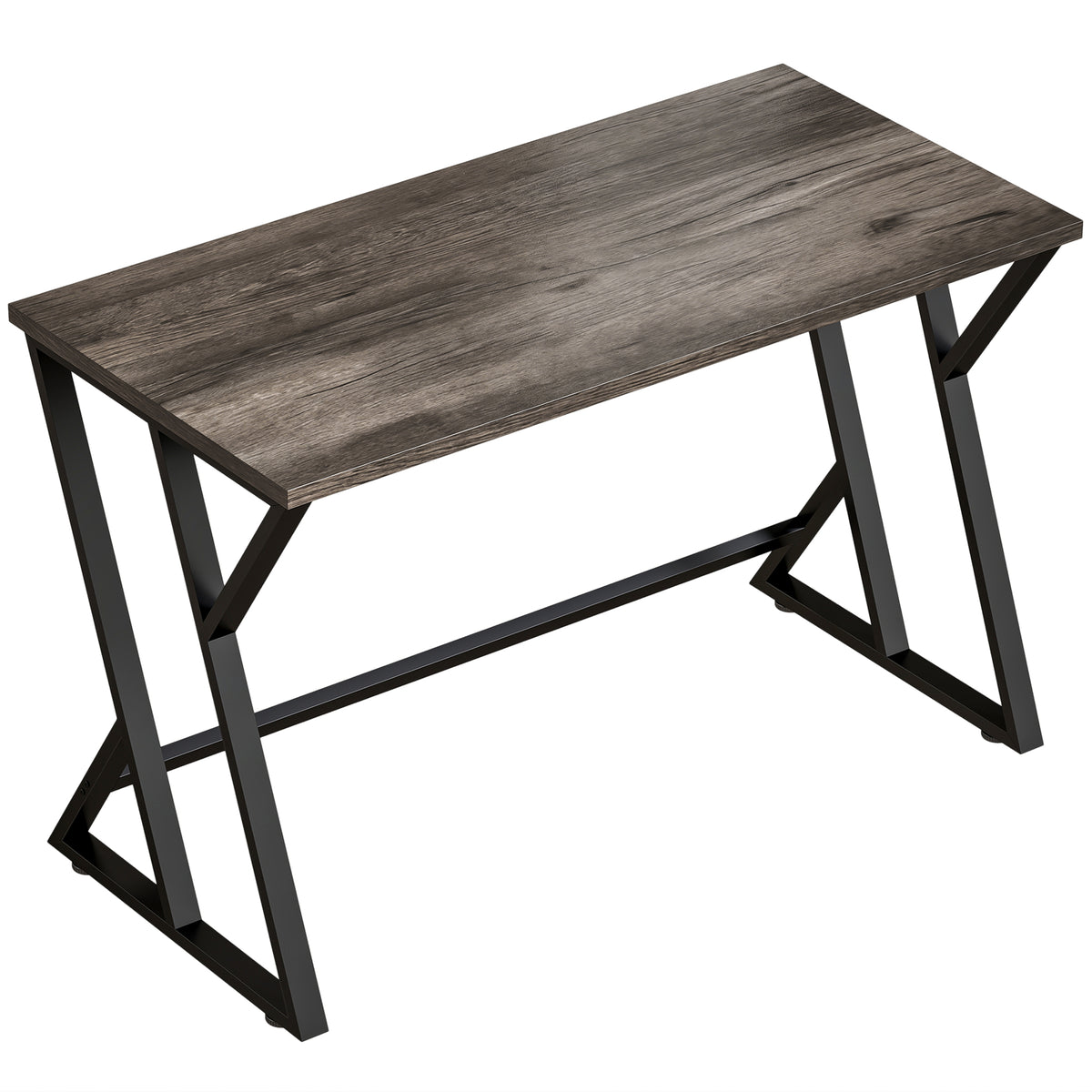 Mesa para Computador 120 cm Escrivaninha Industrial com Estrutura Metálica em Z Mesa de Trabalho para Escritório Cinza Envelhecido — foto 1