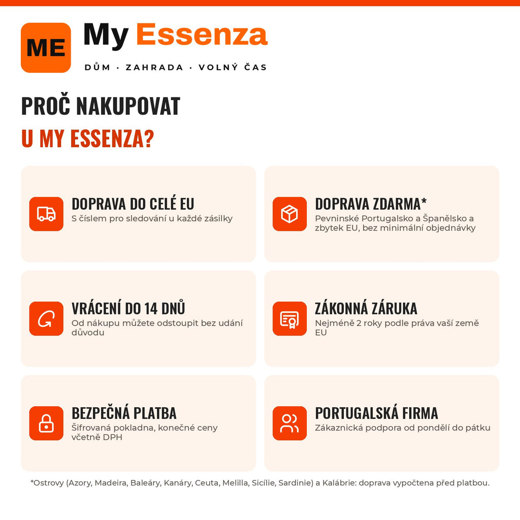 Porquê comprar na My Essenza — Infografia CS (porquê My Essenza)