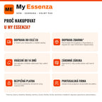 Porquê comprar na My Essenza — Infografia CS (porquê My Essenza)