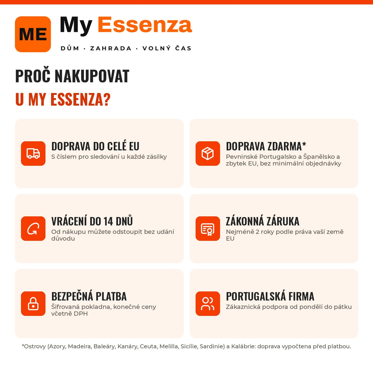 Porquê comprar na My Essenza — Infografia CS (porquê My Essenza)