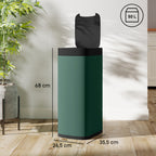 Lixeira com Sensor 50 L Lixeira de Cozinha sem Toque com Sensor de Movimento Resistente a Impressões Digitais — foto 2