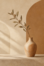 Vaso e ramo · Boho · Quadro em tons neutros — neutro-vaso-e-ramo-boho_ver