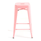 Pack 4 Bancos Meyer Baixos 65 cm — Rosa — foto 3