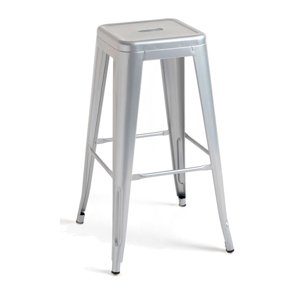 Pack 4 Bancos Meyer Basic Altos 76 cm — Cinza metalizado — foto 3