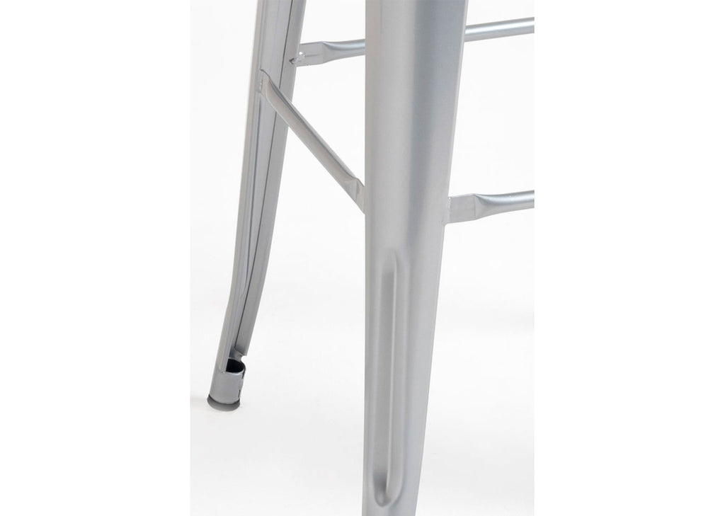 Pack 4 Bancos Meyer Basic Altos 76 cm — Cinza metalizado — foto 7