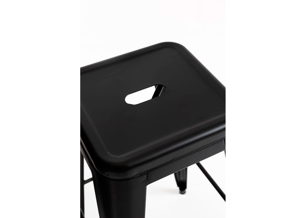 Pack 4 Bancos Meyer Basic Altos 76 cm — Preto — foto 5