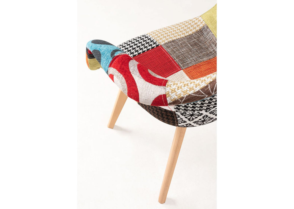 Pack 4 Cadeiras Luba Patchwork — Patchwork cores — foto 6