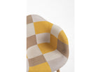 Pack 4 Cadeiras Luba Patchwork — Amarelo — foto 6