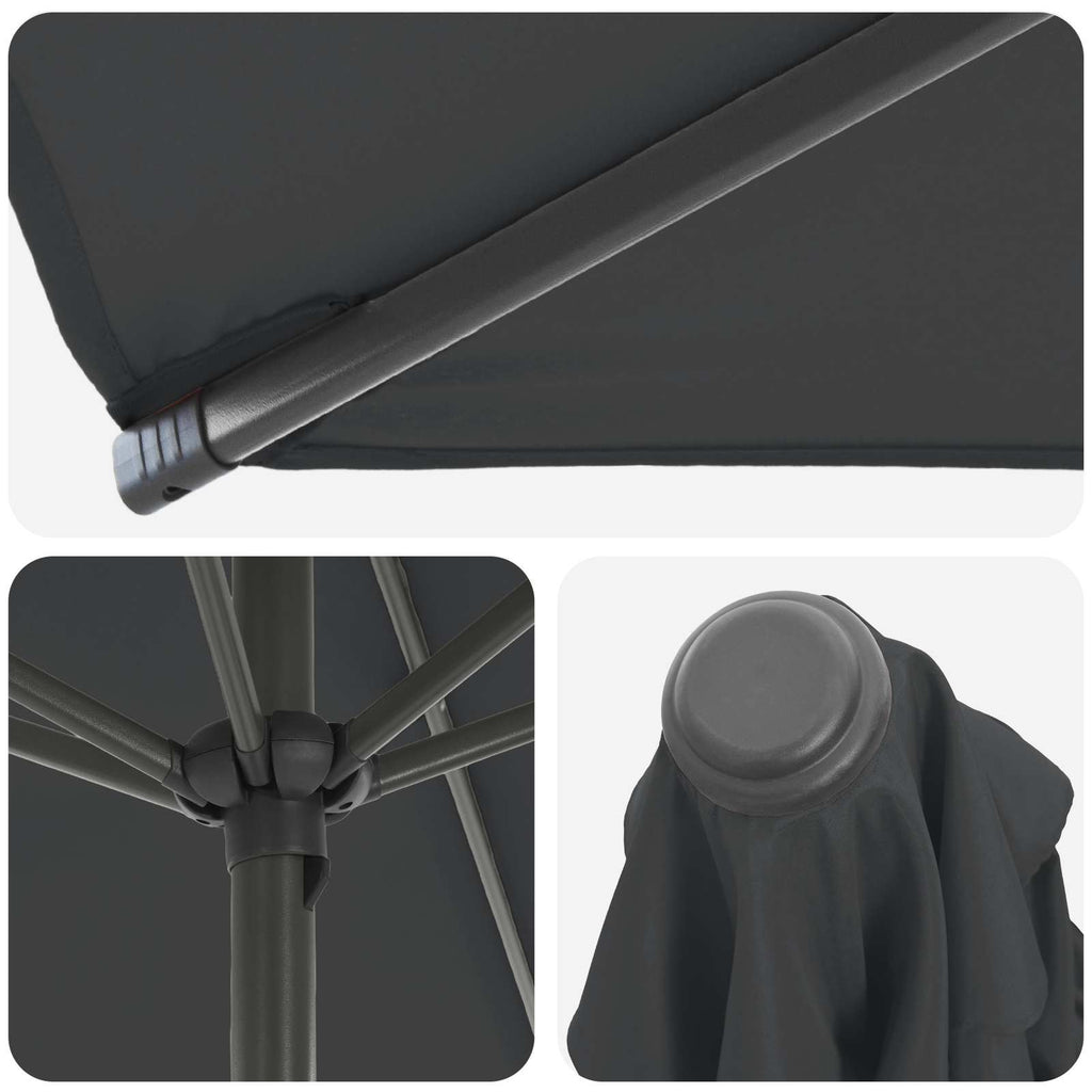 Parasol de Jardim com Base Retangular 2 x 3 m Poliéster — foto 5