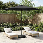 Parasol de Jardim com Base Retangular 3 x 3 m Poliéster — foto 1