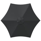 Parasol de Jardim com Base Retangular 3 x 3 m Poliéster — foto 4