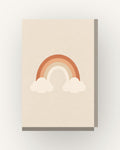 Arco-íris bebé · Minimalista · Quadro em tons pastel — acabamento:slim
