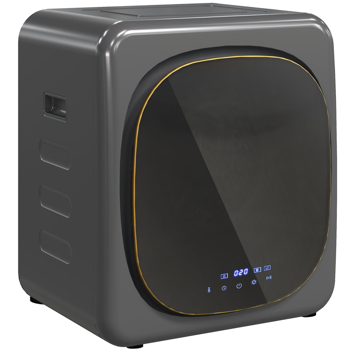 Secador de Roupas com desinfecção UV estilo Compacto 4 Kg de Capacidade Aço Inoxidável Cinza — foto 1