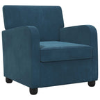 poltrona Azul Veludo — foto 2