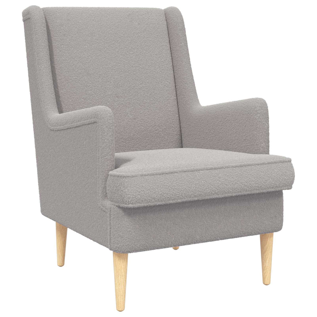 poltrona Cinzento-claro Bouclé — foto 2