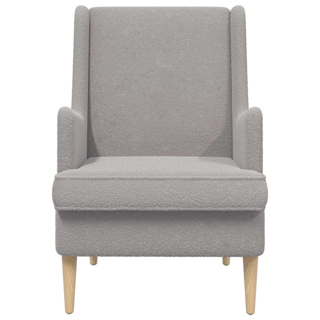 poltrona Cinzento-claro Bouclé — foto 4