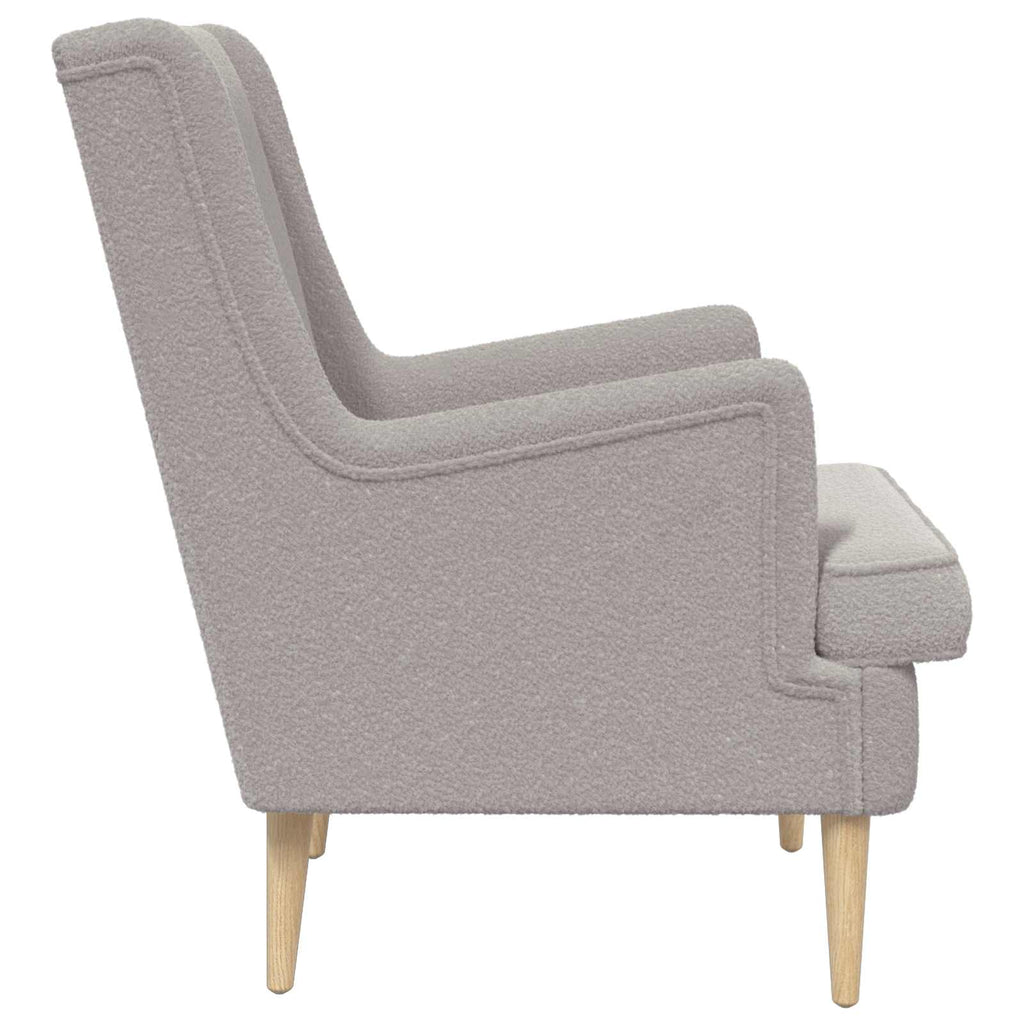 poltrona Cinzento-claro Bouclé — foto 5