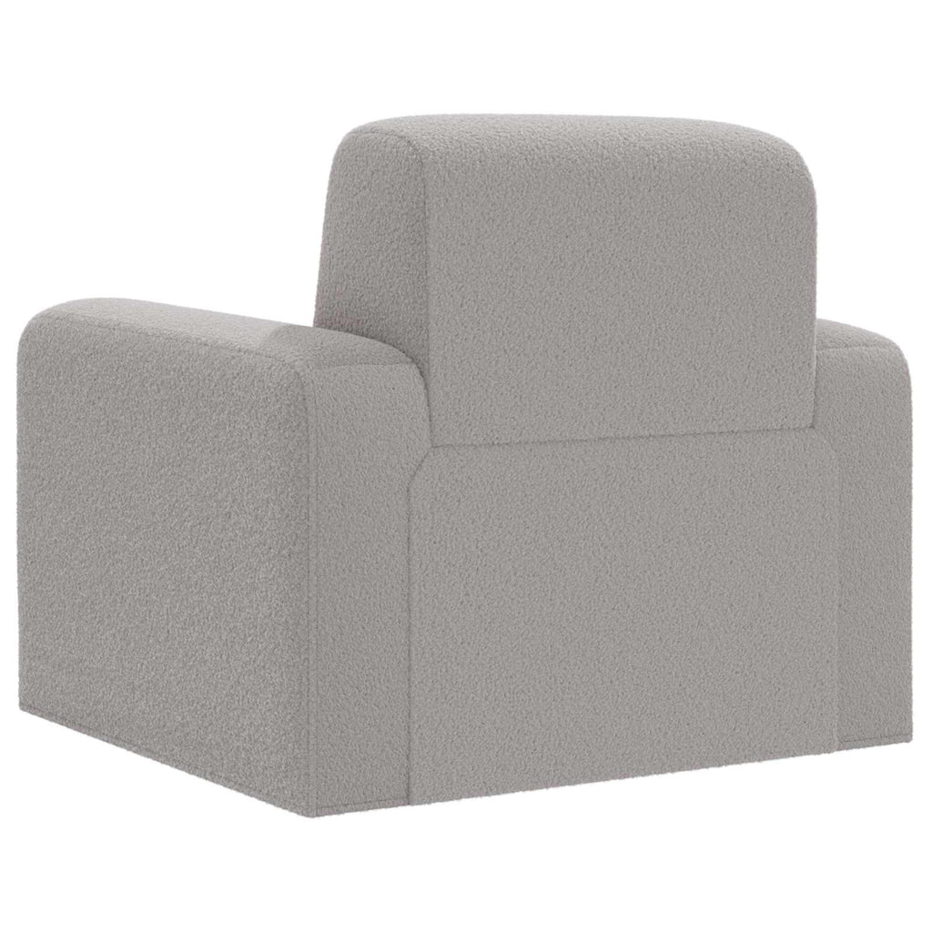 poltrona Cinzento-claro Bouclé — foto 5
