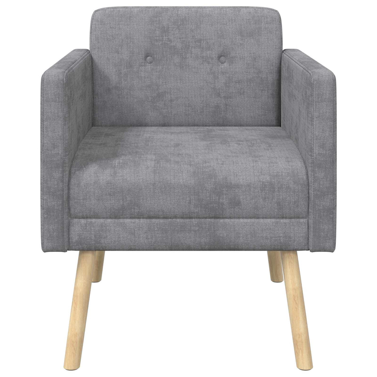 Poltrona Cinzento-claro Tecido Chenille — foto 3
