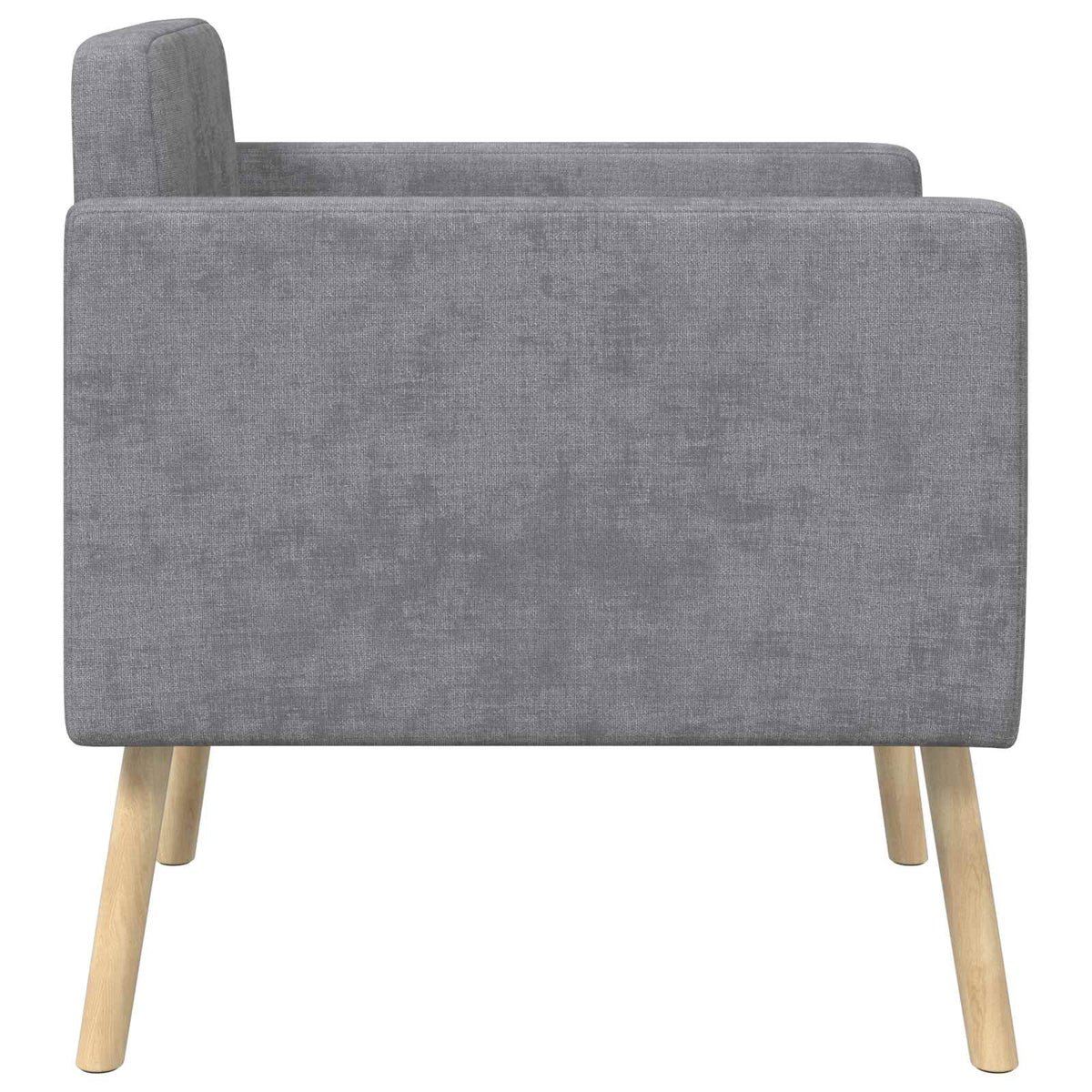 Poltrona Cinzento-claro Tecido Chenille — foto 4