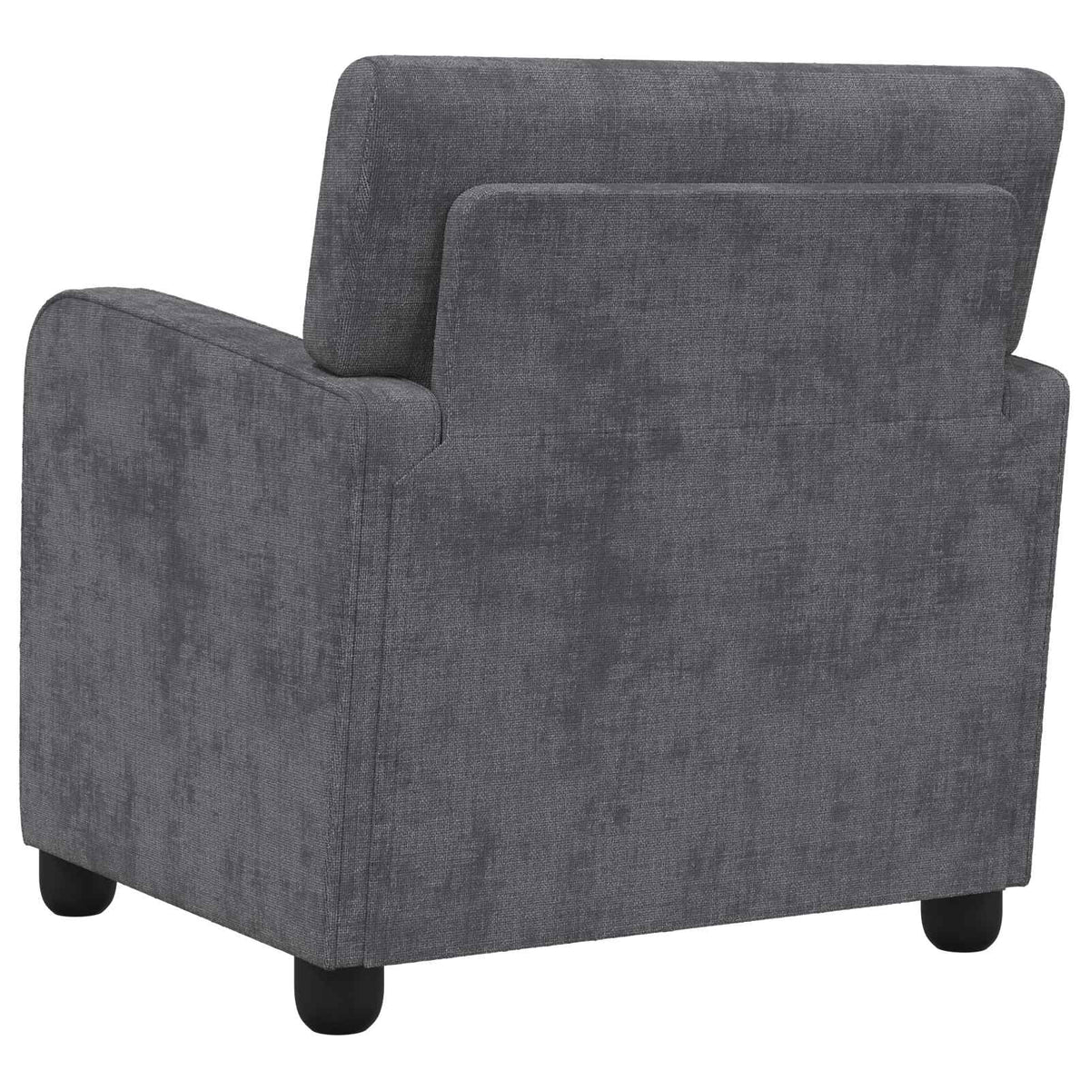 poltrona Cinzento-Escuro Chenille — foto 5