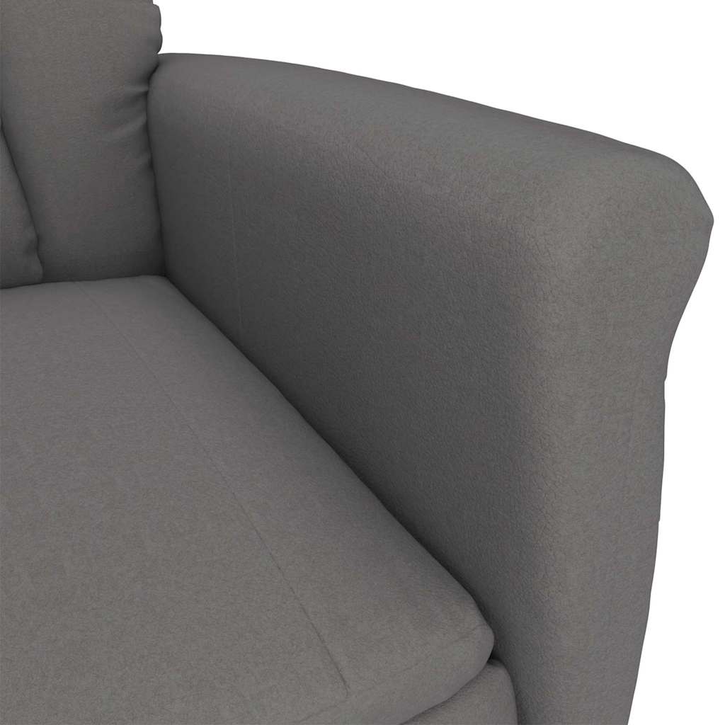 poltrona Cinzento Escuro Microfibra — foto 5