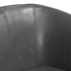 Poltrona couro artificial cinzento — foto 5