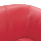 Poltrona couro artificial vermelho — foto 5