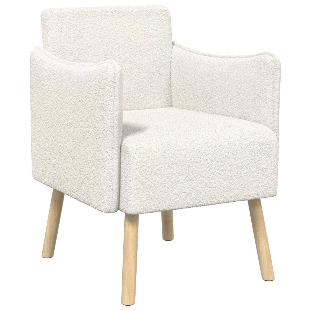 Poltrona Creme Bouclé — foto 2